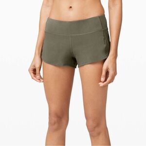 Lululemon Speed Up Short *2.5"
Grey Sage